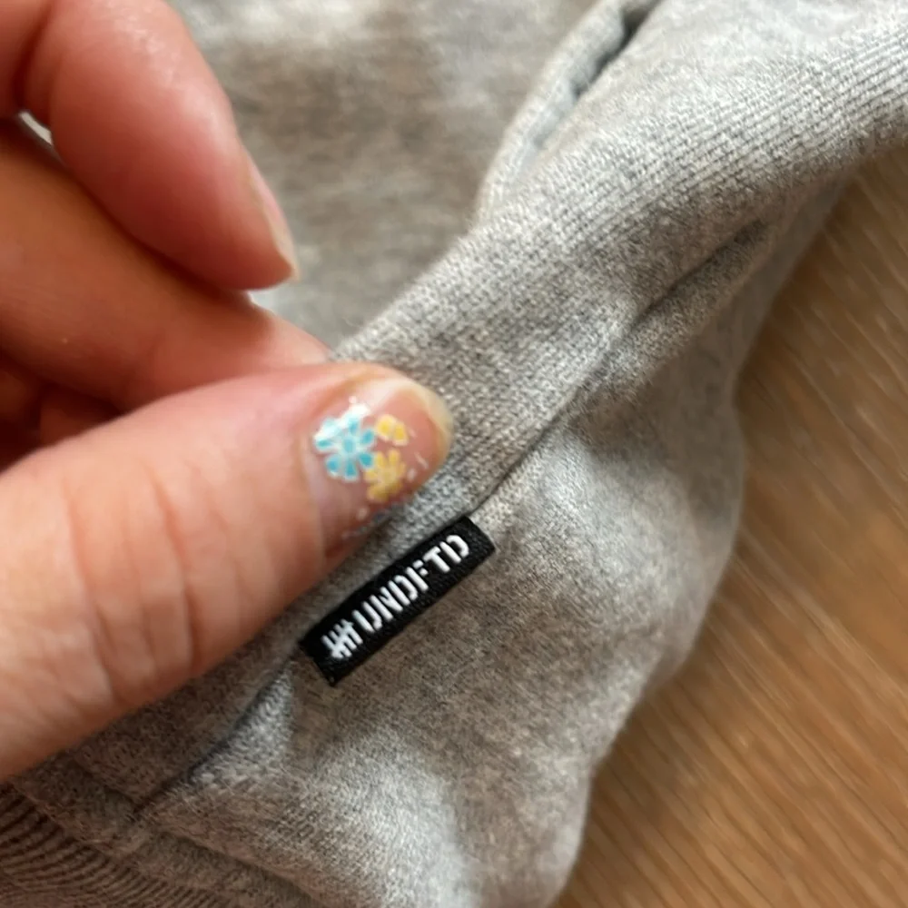 Undefeated varsity jacket sweatshirt material gray size medium  casual button - Picture 6 of 10